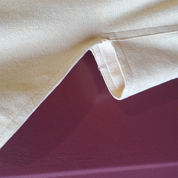 Halston RARE Saks Fifth Ave Vintage 1970 vintage yellow ultra suede wrap p2p 18 - Picture 8 of 16